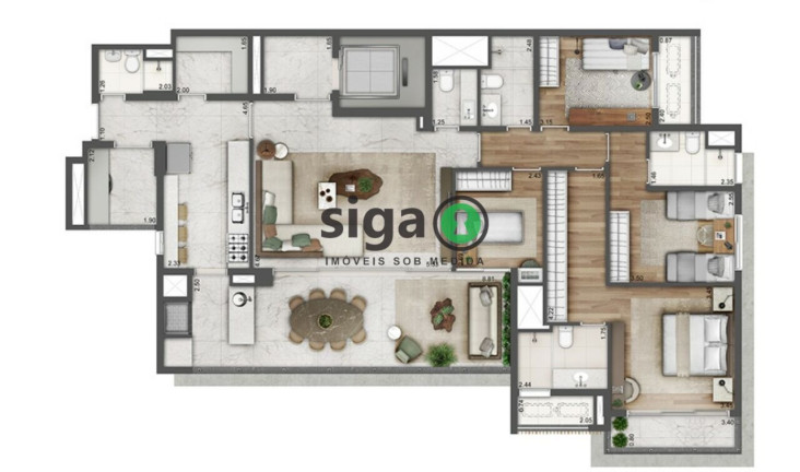 Imagem Apartamento com 4 Quartos à Venda, 180 m² em Alto De Pinheiros - São Paulo Imagem Apartamento com 4 Quartos à Venda, 180 m² em Alto De Pinheiros - São Paulo