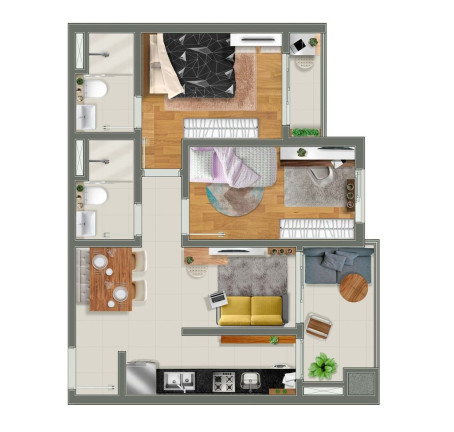 Imagem Apartamento com 2 Quartos à Venda, 52 m² em Vila Matilde - São Paulo