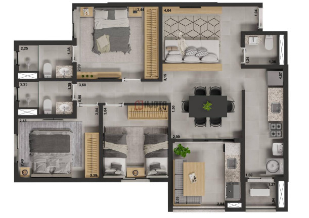 Imagem Apartamento com 3 Quartos à Venda, 85 m² em Jardim Urano - São José Do Rio Preto Imagem Apartamento com 3 Quartos à Venda, 85 m² em Jardim Urano - São José Do Rio Preto