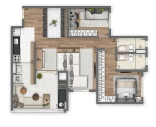 Imagem Imóvel com 3 Quartos à Venda, 84 m² em Panamby - São Paulo