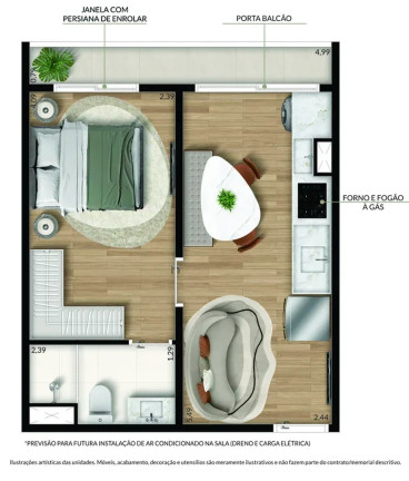 Imagem Imóvel com 2 Quartos à Venda, 42 m² em Cambuci - São Paulo