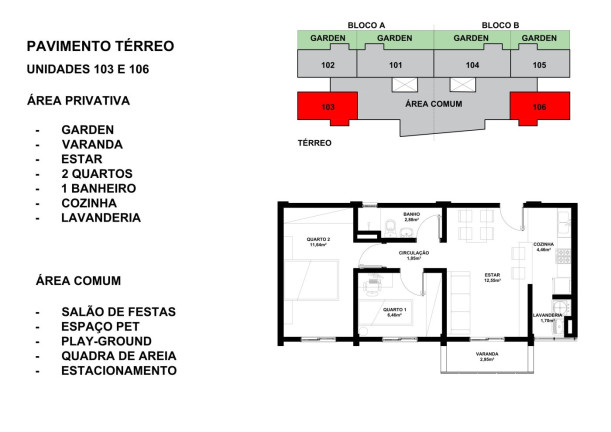 Imagem Apartamento com 2 Quartos à Venda, 52 m² em Paloma - Colombo