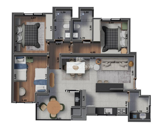 Imagem Apartamento com 3 Quartos à Venda, 94 m² em Brasilia - Itapoá Imagem Apartamento com 3 Quartos à Venda, 94 m² em Brasilia - Itapoá