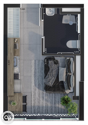 Imagem Studio com 1 Quarto à Venda, 16 m² em Jardim Paulista - São Paulo