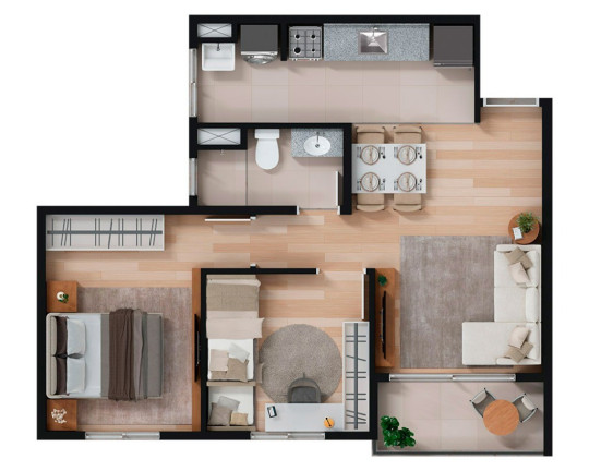 Imagem Apartamento com 2 Quartos à Venda, 43 m² em Vila Bela Vista - Santo André Imagem Apartamento com 2 Quartos à Venda, 43 m² em Vila Bela Vista - Santo André