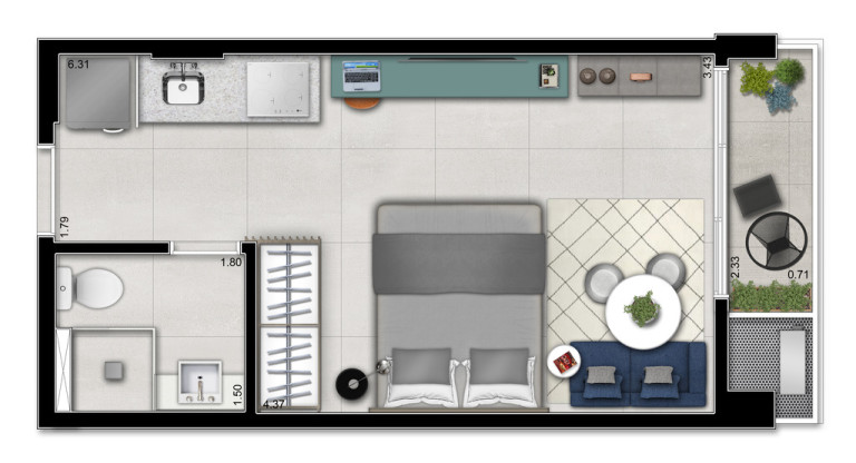 Imagem Apartamento com 2 Quartos à Venda, 54 m² em Vila Clementino - São Paulo
