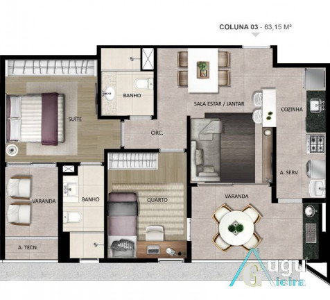 Imagem Apartamento com 2 Quartos à Venda, 63 m² em Santa Lúcia - Vitória Imagem Apartamento com 2 Quartos à Venda, 63 m² em Santa Lúcia - Vitória