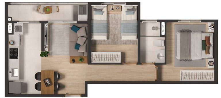 Imagem Apartamento com 2 Quartos à Venda, 49 m² em Além Ponte - Sorocaba Imagem Apartamento com 2 Quartos à Venda, 49 m² em Além Ponte - Sorocaba