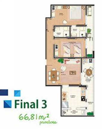 Imagem Apartamento com 2 Quartos à Venda, 82 m² em Real - Praia Grande