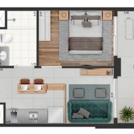 Imagem Apartamento com 1 Quarto à Venda, 34 m² em Penha De França - São Paulo