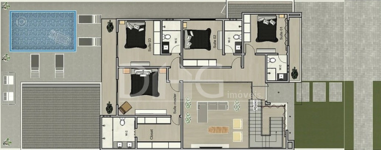 Imagem Sobrado com 4 Quartos à Venda, em Santorini Residencial Club - Paulínia Imagem Sobrado com 4 Quartos à Venda, em Santorini Residencial Club - Paulínia