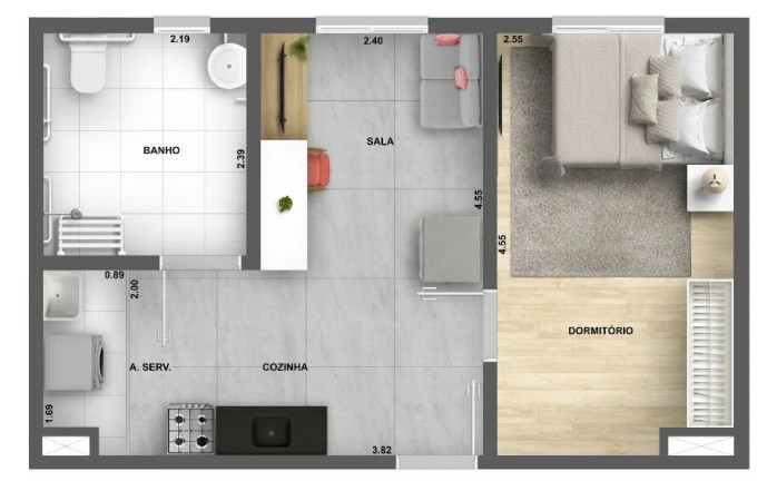 Imagem Imóvel com 2 Quartos à Venda, 36 m² em Jaguaré - São Paulo