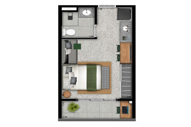 Imagem Imóvel com 1 Quarto à Venda,  em Pinheiros - São Paulo