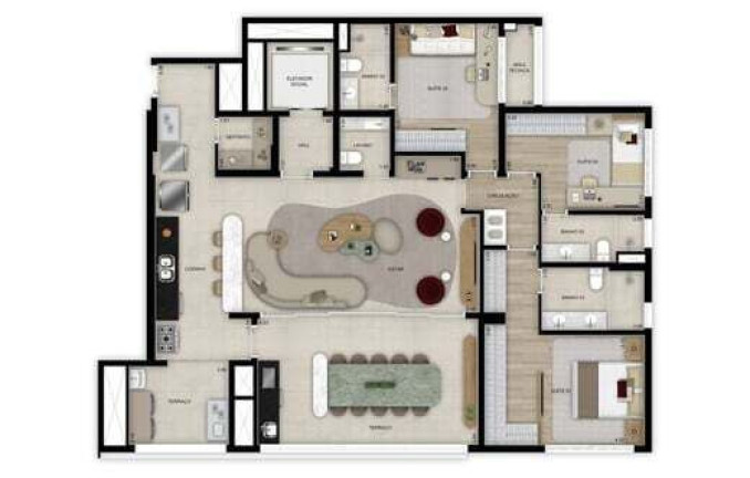 Imagem Apartamento com 4 Quartos à Venda, 184 m² em Santo Amaro - São Paulo Imagem Apartamento com 4 Quartos à Venda, 184 m² em Santo Amaro - São Paulo
