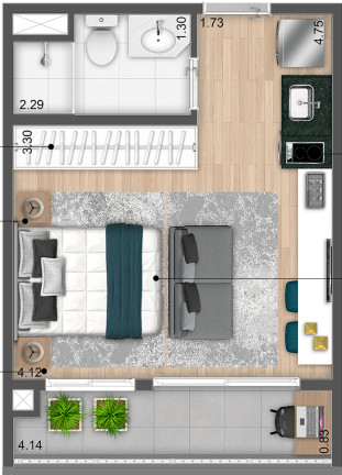 Imagem Apartamento à Venda, 25 m² em República - São Paulo Imagem Apartamento à Venda, 25 m² em República - São Paulo