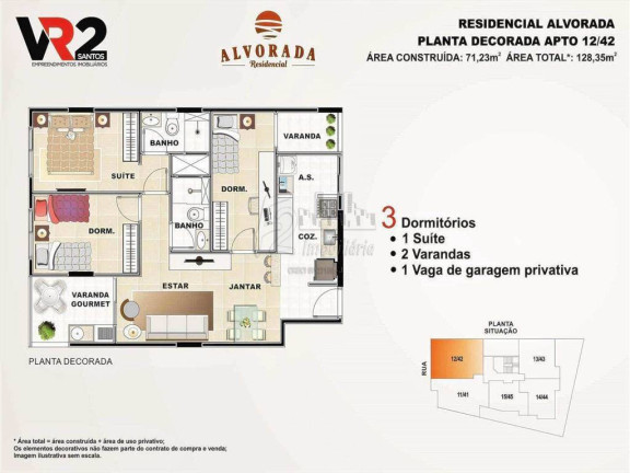 Imagem Apartamento com 2 Quartos à Venda, 51 m² em Centro - Sao Vicente
