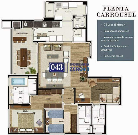 Imagem Apartamento com 3 Quartos à Venda, 131 m² em Gleba Fazenda Palhano - Londrina Imagem Apartamento com 3 Quartos à Venda, 131 m² em Gleba Fazenda Palhano - Londrina