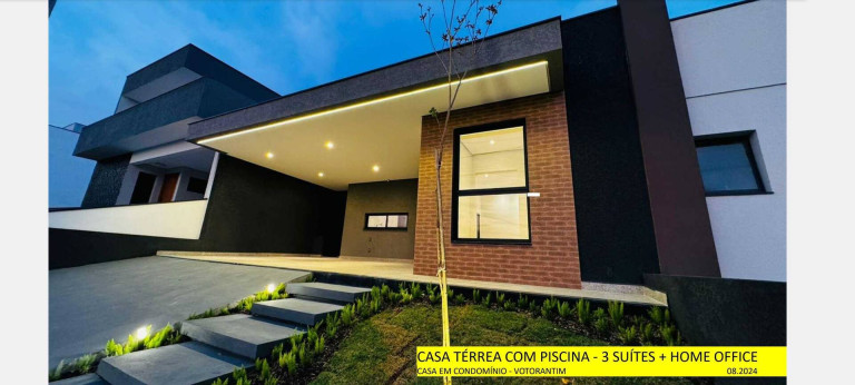 Casa de Condomínio com 3 Quartos à Venda, 176 m² em Condomínio Residencial Flores - Votorantim