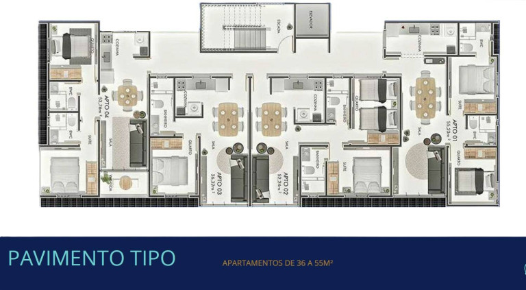 Imagem Apartamento com 2 Quartos à Venda, 53 m² em Intermares - Cabedelo Imagem Apartamento com 2 Quartos à Venda, 53 m² em Intermares - Cabedelo