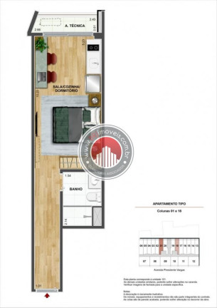 Imagem Apartamento com 1 Quarto à Venda, 32 m² em Centro - Rio De Janeiro