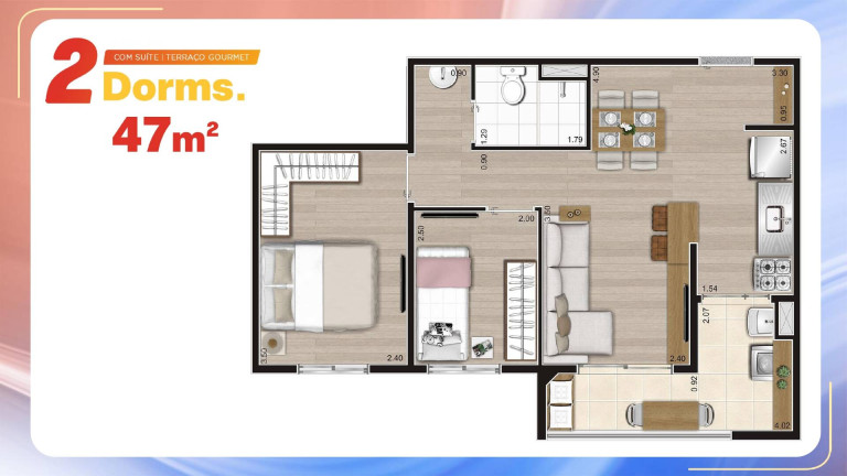 Imagem Apartamento com 2 Quartos à Venda, 47 m² em Vila Das Bandeiras - Guarulhos