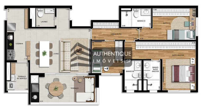 Imagem Apartamento com 3 Quartos à Venda, 107 m² em Tatuapé - São Paulo