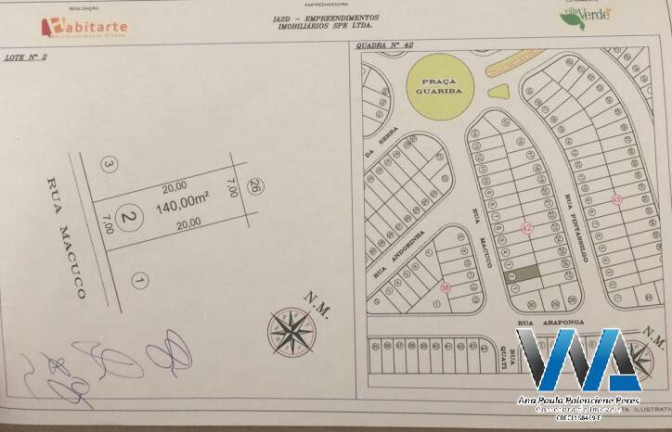Imagem Terreno à Venda, 209 m² em Residencial Vila Verde - Bragança Paulista