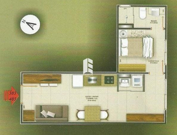 Imagem Apartamento com 1 Quarto à Venda, 38 m² em Nossa Senhora Medianeira - Santa Maria Imagem Apartamento com 1 Quarto à Venda, 38 m² em Nossa Senhora Medianeira - Santa Maria