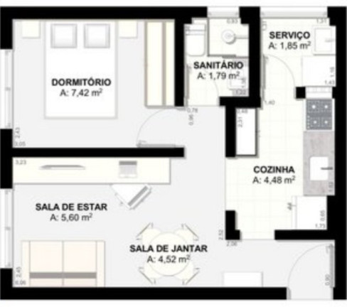 Imagem Apartamento com 1 Quarto à Venda, 38 m² em Perdizes - São Paulo