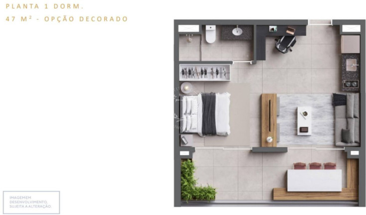 Imagem Apartamento com 1 Quarto à Venda, 46 m² em Vila Clementino - São Paulo