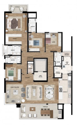 Imagem Apartamento com 4 Quartos à Venda, 425 m² em Alphaville Empresarial - Barueri