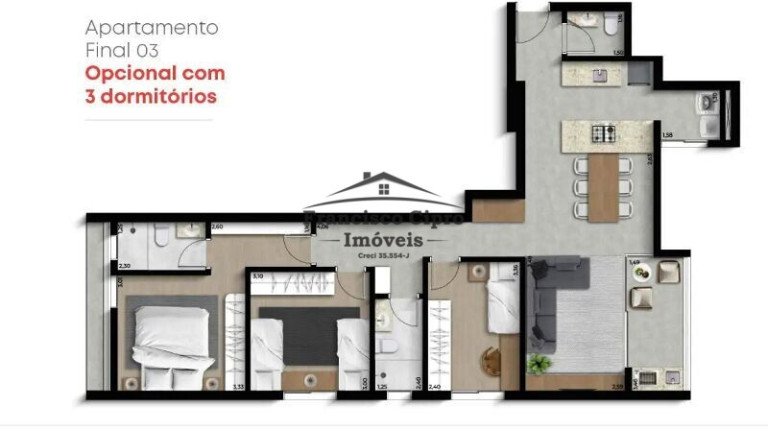 Imagem Apartamento com 2 Quartos à Venda, 81 m² em Village Santana - Guaratinguetá Imagem Apartamento com 2 Quartos à Venda, 81 m² em Village Santana - Guaratinguetá