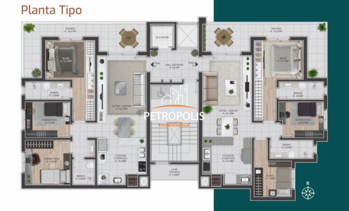 Imagem Apartamento com 3 Quartos à Venda, 92 m² em Nossa Senhora De Lourdes - Caxias Do Sul Imagem Apartamento com 3 Quartos à Venda, 92 m² em Nossa Senhora De Lourdes - Caxias Do Sul