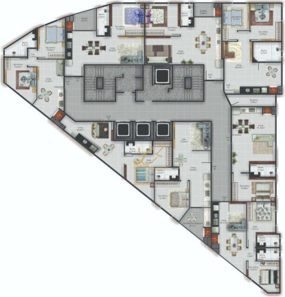 Imagem Apartamento com 1 Quarto à Venda, 55 m² em Centro - Itapema