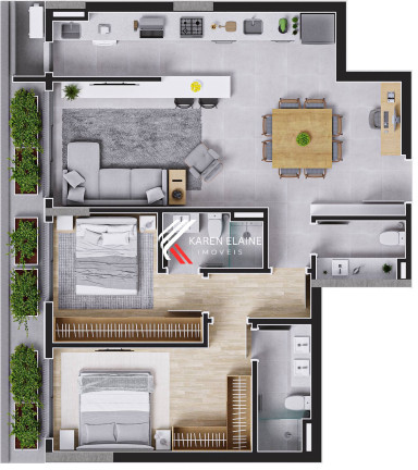 Apartamento com 2 Quartos à Venda, 92 m² em Centro - Florianópolis