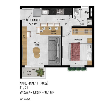 Imagem Imóvel com 1 Quarto à Venda, 32 m² em Jardim Trussardi - São Paulo Imagem Imóvel com 1 Quarto à Venda, 32 m² em Jardim Trussardi - São Paulo