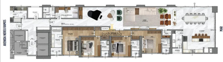 Imagem Apartamento com 4 Quartos à Venda, 262 m² em Meia Praia - Itapema Imagem Apartamento com 4 Quartos à Venda, 262 m² em Meia Praia - Itapema