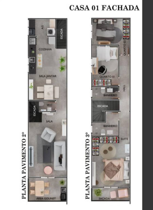 Imagem Casa com 3 Quartos à Venda, 120 m² em Aviação - Praia Grande Imagem Casa com 3 Quartos à Venda, 120 m² em Aviação - Praia Grande