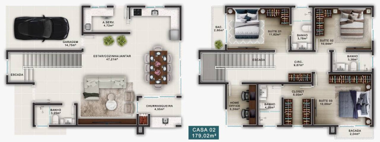 Imagem Casa com 3 Quartos à Venda, em Campeche - Florianópolis Imagem Casa com 3 Quartos à Venda, em Campeche - Florianópolis