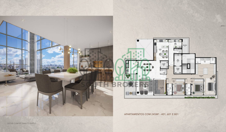 Imagem Apartamento com 4 Quartos à Venda, 245 m² em Cristo Rei - Curitiba