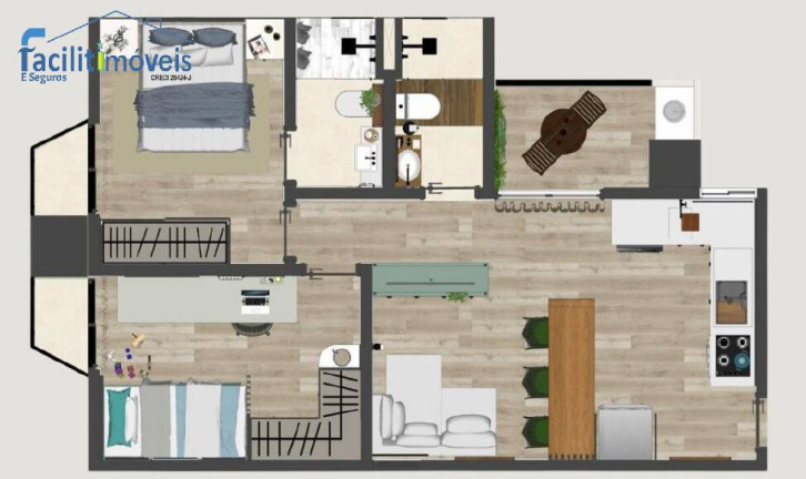 Imagem Apartamento com 2 Quartos à Venda, 50 m² em Jardim Utinga - Santo André Imagem Apartamento com 2 Quartos à Venda, 50 m² em Jardim Utinga - Santo André