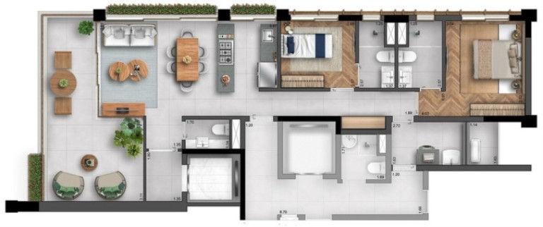 Imagem Cobertura com 3 Quartos à Venda, 188 m² em Itaim Bibi - São Paulo