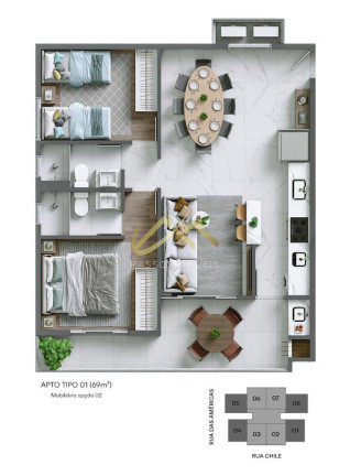 Imagem Apartamento com 2 Quartos à Venda, 69 m² em Toninhas - Ubatuba