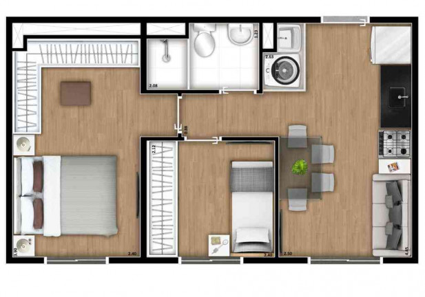 Imagem Apartamento com 1 Quarto à Venda, 24 m² em São Mateus - São Paulo