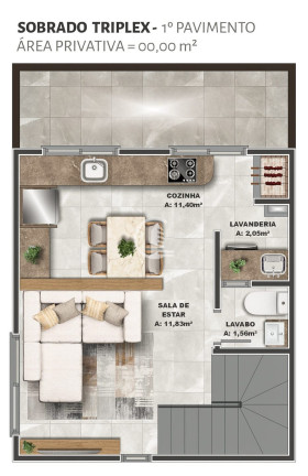 Imagem Sobrado com 3 Quartos à Venda, 89 m² em Desvio Rizzo - Caxias Do Sul