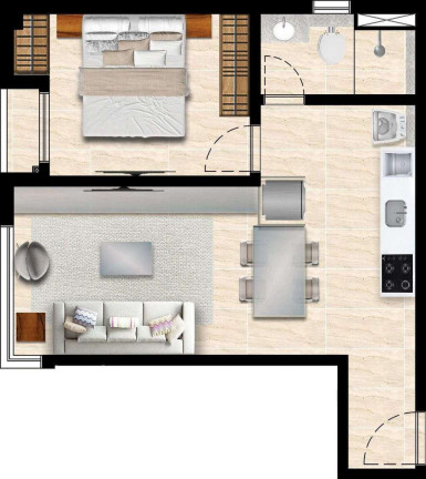 Imagem Apartamento com 1 Quarto à Venda, 35 m² em Casa Forte - Recife