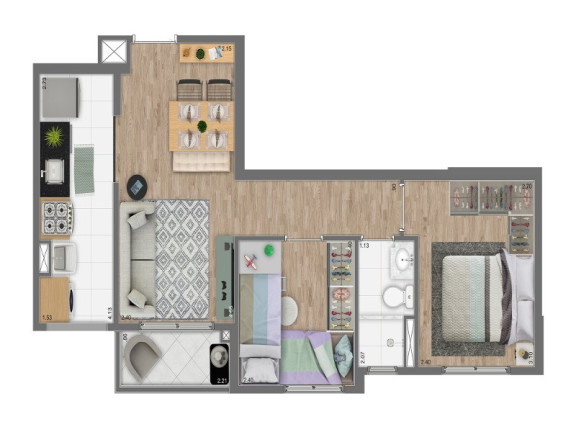 Imagem Imóvel com 2 Quartos à Venda, 45 m² em Vila Andrade - São Paulo