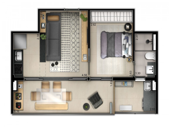 Imagem Apartamento com 2 Quartos à Venda, 77 m² em Ibirapuera - São Paulo Imagem Apartamento com 2 Quartos à Venda, 77 m² em Ibirapuera - São Paulo
