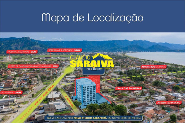 Imagem Apartamento com 1 Quarto à Venda, 39 m² em Praia Das Palmeiras - Caraguatatuba