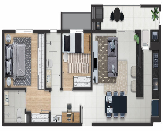 Imagem Apartamento com 3 Quartos à Venda, 73 m² em Glória - Joinville Imagem Apartamento com 3 Quartos à Venda, 73 m² em Glória - Joinville